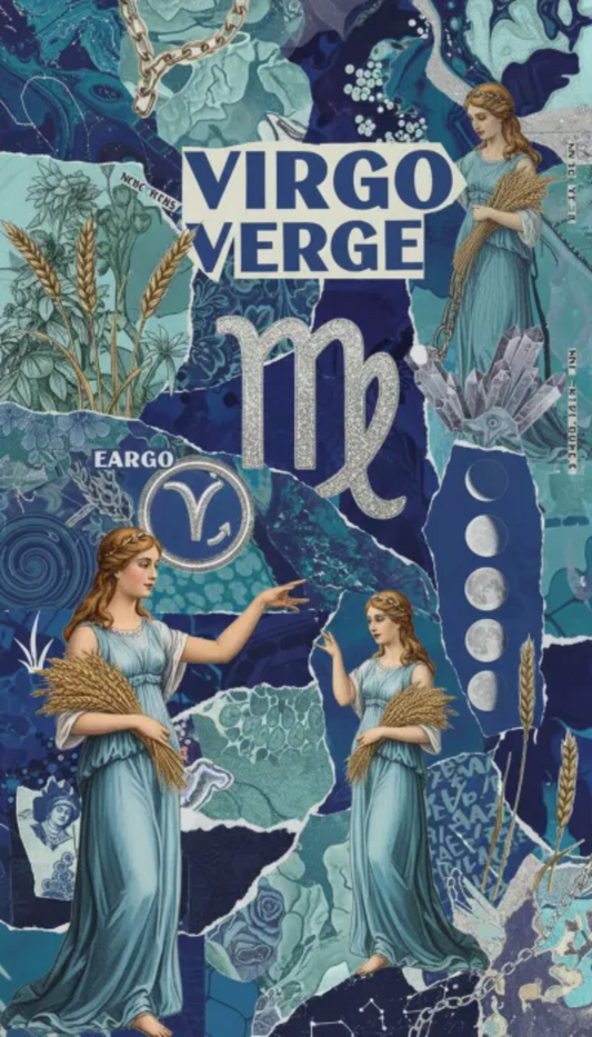 Boucles d'oreille astrologique - Signe Vierge - Perles en verre - acier inoxydable - Création unique - Mieleonor