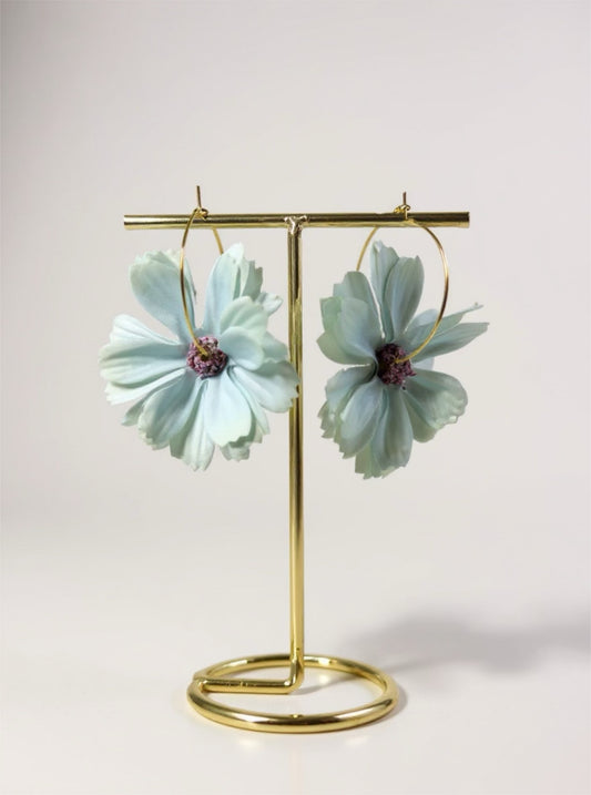 Boucles Jardin nature - Upcycling - acier inoxydable - Création unique - Mieleonor