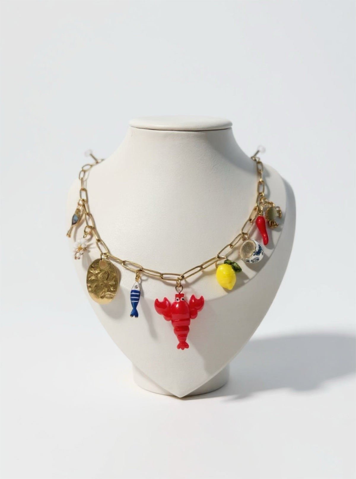 Collier Week-end a Porto - Breloques et acier inoxydable - Mieleonor