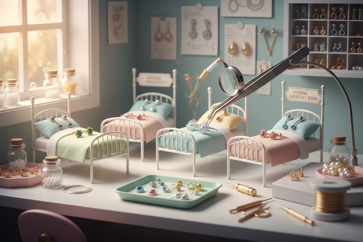 un hopital de boucles 'oreilles 